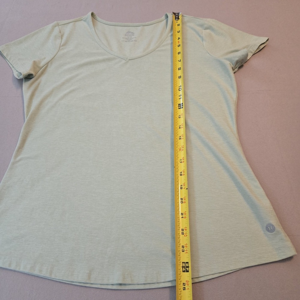 RBX‎ Women's XL V Neck T shirts Poly/Spandex Light Green Short Sleeve - Picture 8 of 11